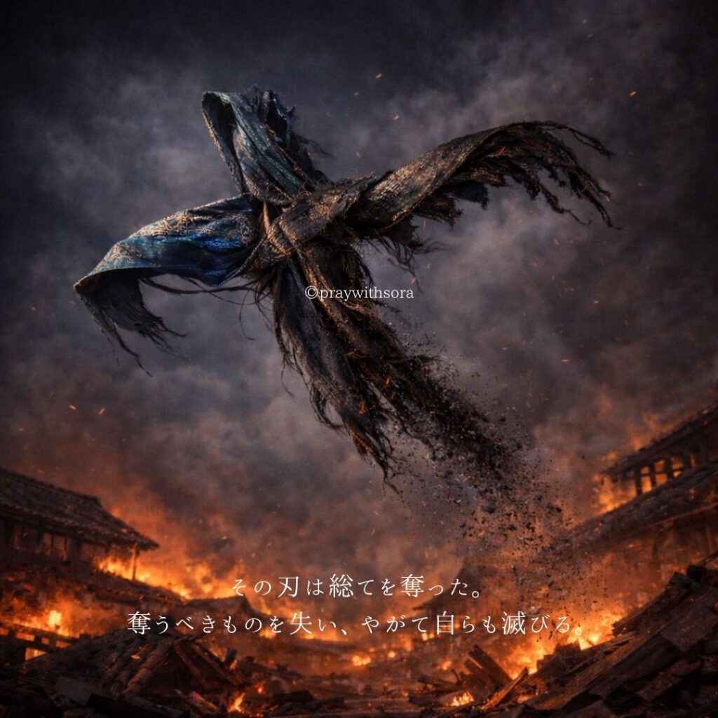 その刃は総てを奪った。奪うべきものを失い、やがて自らも滅びる。