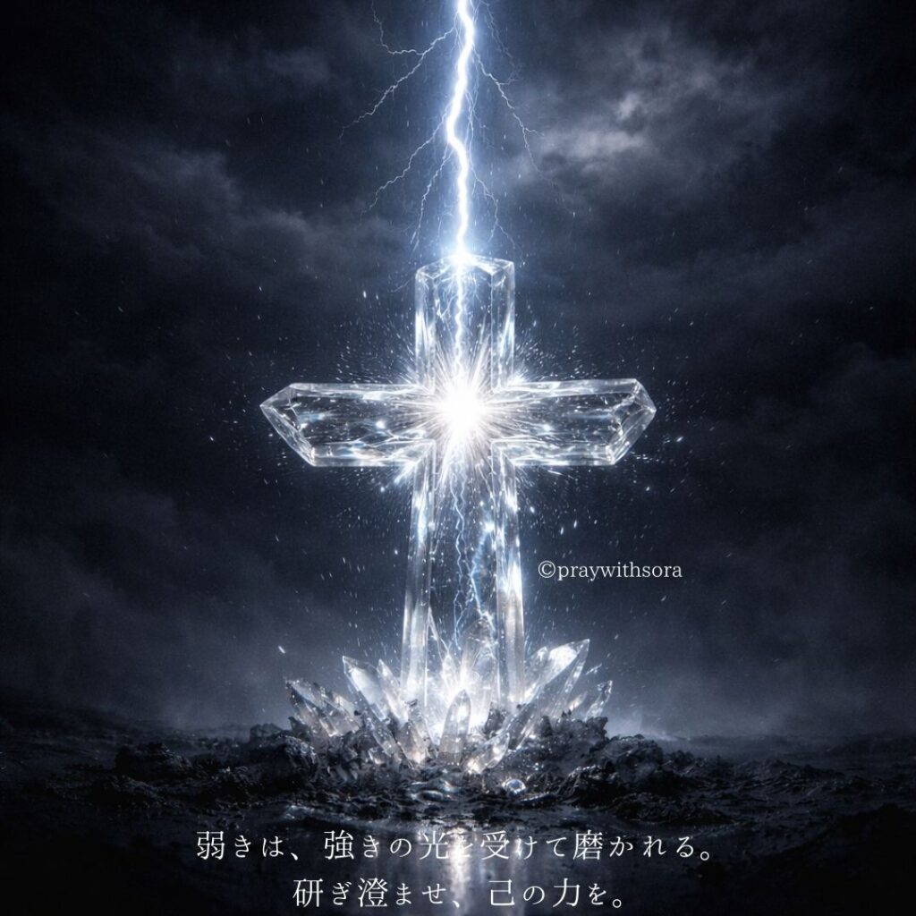 弱きは、強きの光を受けて磨かれる。研ぎ澄ませ、己の力を。